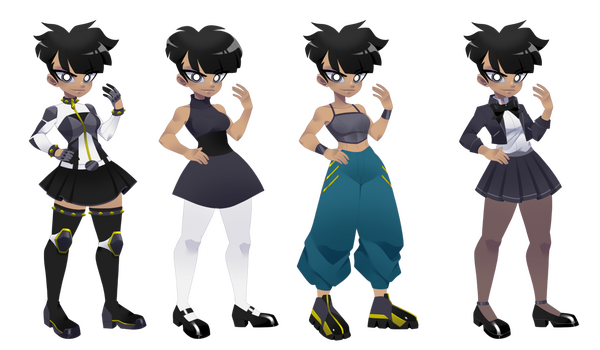 Powerpuff Girls OC Blake drawn in 3rd Art Style