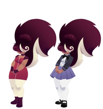 OC Velvet (the sheep oc not the bunny oc) drawn in 3rd Art Style